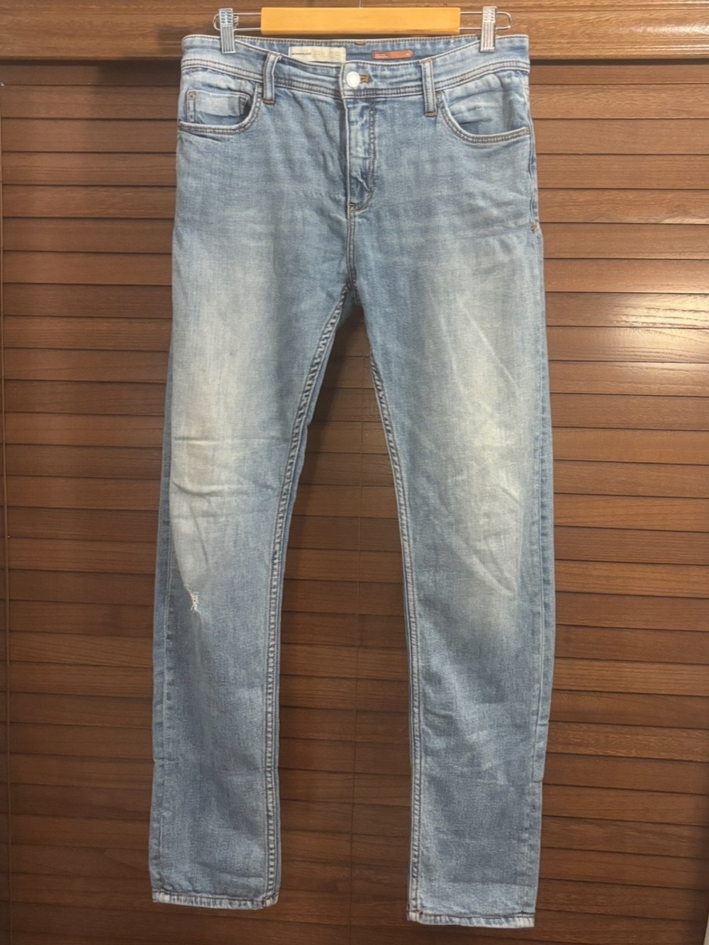 Pilcro by Anthropologie Slim Straight / Boyfriend Light Wash Jeans Size 28